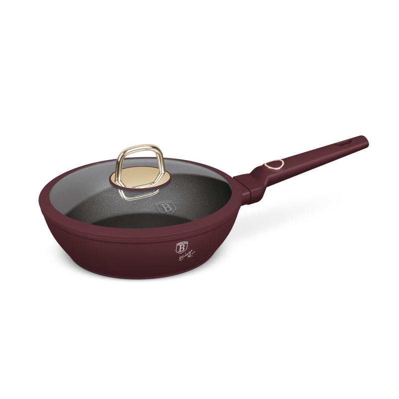 Pánev hluboká s titanovým povrchem a poklicí 24 cm Leonardo Collection