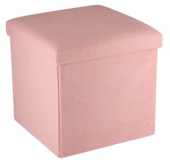Taburet s úložným prostorem růžová Taburet s úložným prostorem růžová