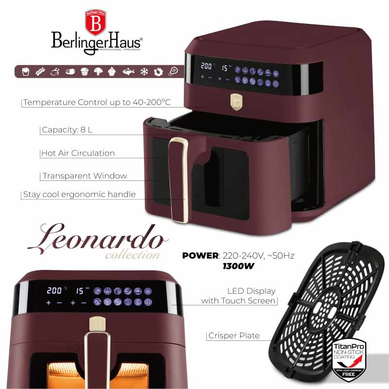 Horkovzdušná fritéza digitální 6,3 l Leonardo Collection
