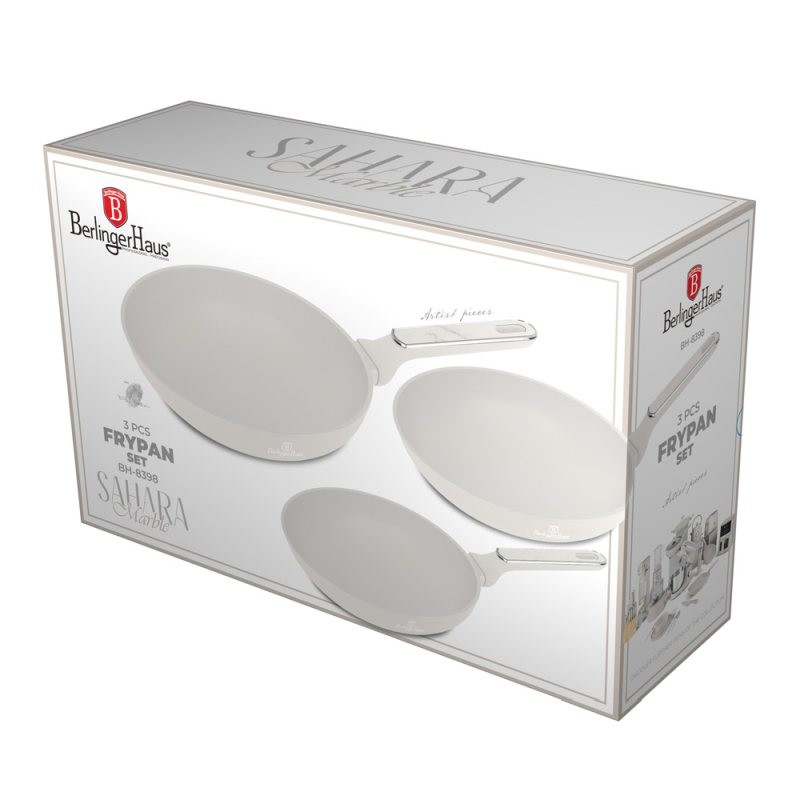 Sada pánví s titanovým povrchem 3 ks Sahara Marble Collection