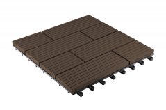 WPC dlaždice G21 Samoa Indické teakové drevo 2,3 x 30 x 30 cm