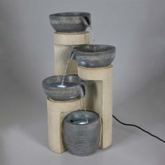 Fântână de cameră cu iluminare LED 49 cm Modern