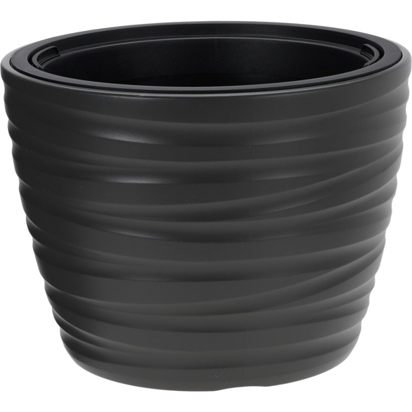 Květináč průměr 37 x výška 28 cm šedá taupe