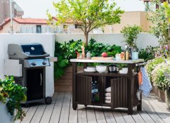 Mesa de parrilla Keter UNITY XL 207L marrón