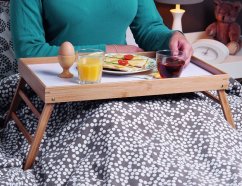 Bandeja de servicio para cama plegable Bandeja de servicio para cama plegable