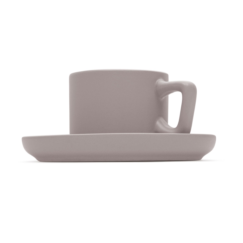 Sada hrnků na espresso s podšálkem 8 ks 100 ml Taupe Collection