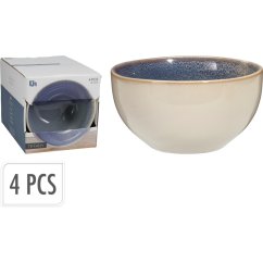 Sada 4 misiek 580 ml modrá