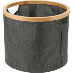 Úložný kôš s bambusovým okrajom okrúhly 30 x 25 cm