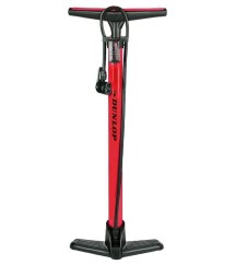 Podlahová pumpa na bicykel aj lopty červená 180 PSI
