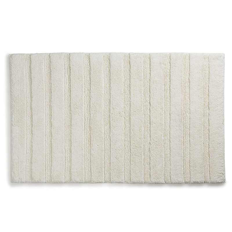 Koupelnová předložka Megan 100 x 60 cm bavlna šedobílá