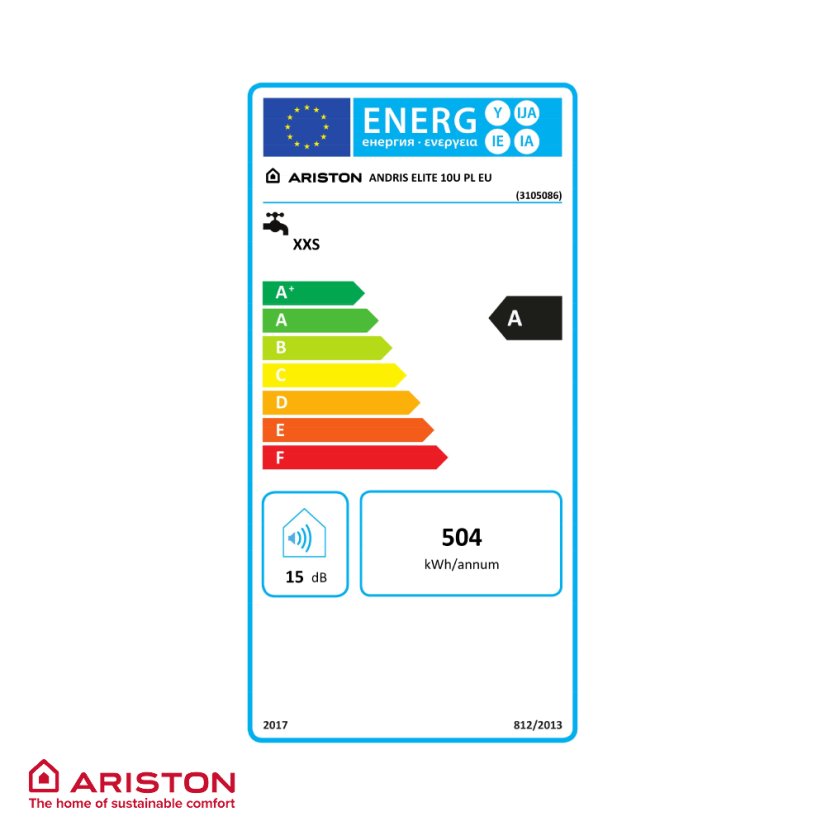 Boiler electric mic 10 l sub chiuveta, digital ANDRIS ELITE 10U PL EU
