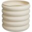 Set de 3 vase rotunde crem