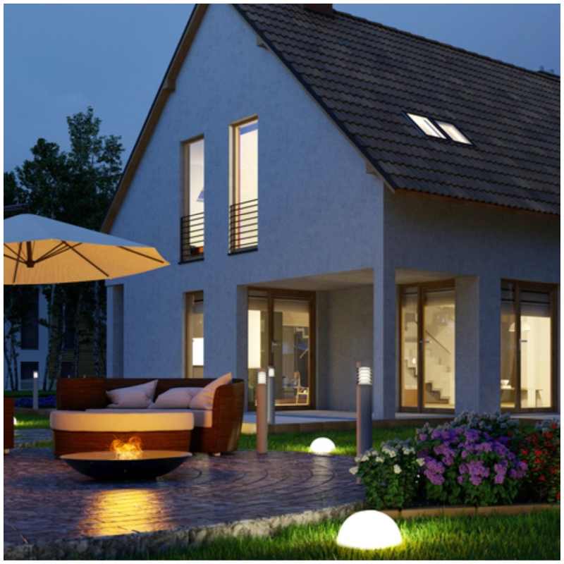 Lampa solární polokoule 5 ks