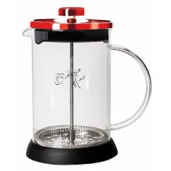 Kanvička na čaj a kávu French Press 600 ml Burgundy Metallic Line