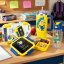 Set compus dintr-o cutie pentru gustare și o sticlă pentru băutură din colecția MINIONII