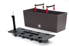 Samozavlažovací květináč Prosperplast Rato Case 51,4 x 19 x 18,6 cm antracit Samozavlažovací květináč Prosperplast Rato Case 51,4 x 19 x 18,6 cm antracit