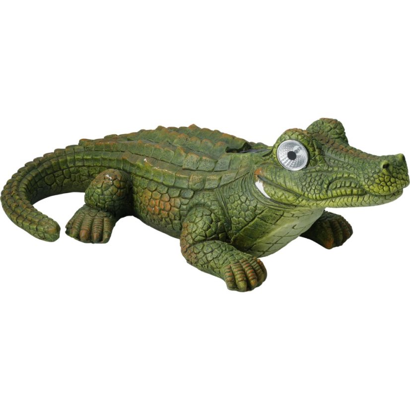 Zahradní dekorace krokodýl solární 18 cm