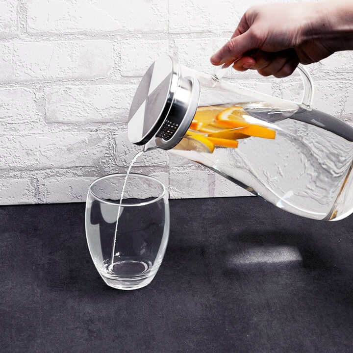 Konvice na čaj i limonádu z borosilikátového skla 1,4 l