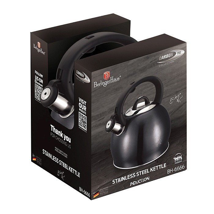 Konvice pískací nerez 3 l Carbon PRO Line