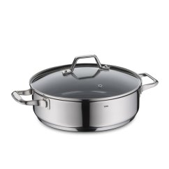Pánev servírovací s poklicí Lucca nerez 28x8,5 cm 4l Pánev servírovací s poklicí Lucca nerez 28x8,5 cm 4l