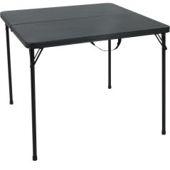 Kempingový nábytok skladací stôl + 4 stoličky čierna