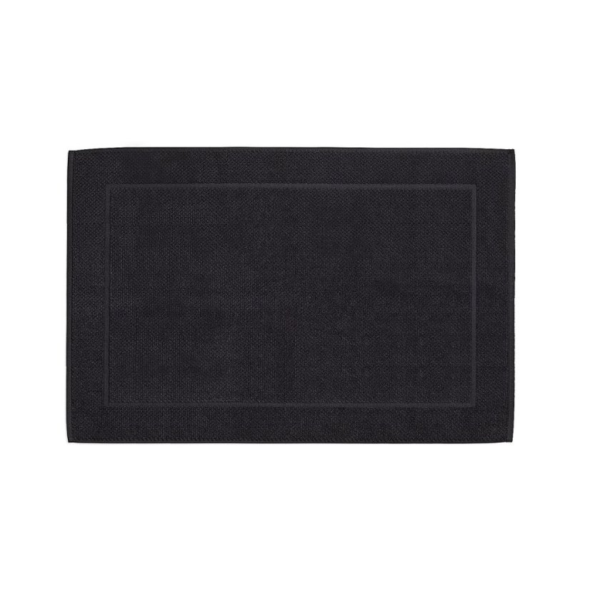 Koupelnová předložka LAVINIA 100% organická bavlna černá 60x100 cm