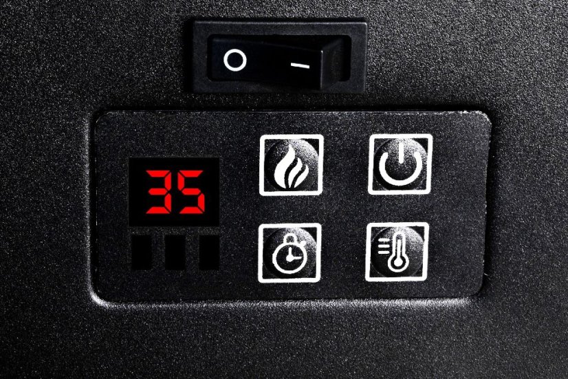 Elektrický krb nástěnný Memphis LED 80cm 1800W