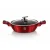 Pekáč kulatý s mramorovým povrchem a poklicí  32 cm Burgundy Metallic Line