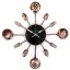 Kuchyňské nástěnné hodiny Black Rose Collection I