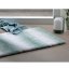 Alfombra de baño Ombre 80x50 cm poliéster azul