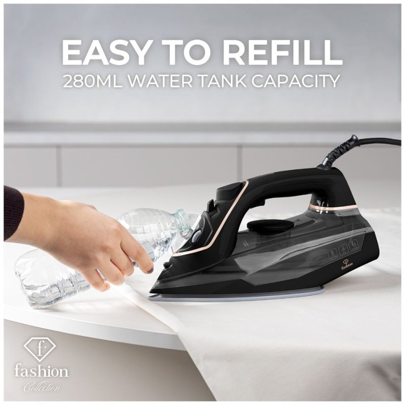 Žehlička napařovací 2400 W Black Rose Collection