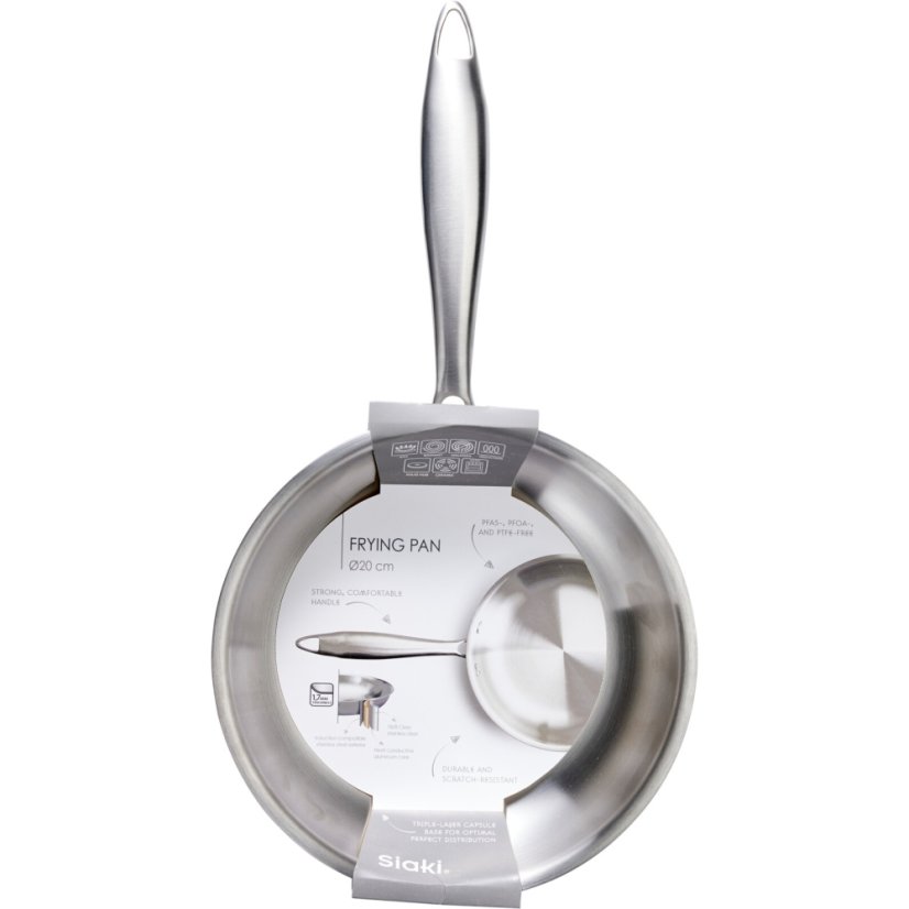 Tigaie din oțel inoxidabil 20 cm