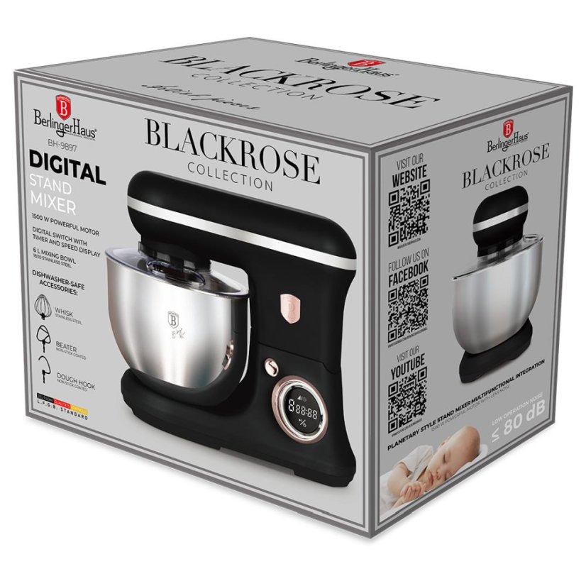 Robot de bucătărie 1 500 W Black Rose Collection