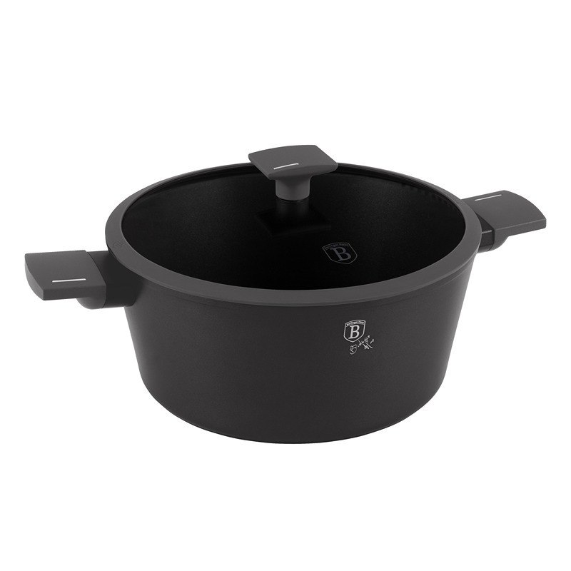 Caserolă cu suprafață și capac din titan 28 cm Antracit Collection