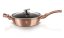 Pánev hluboká s mramorovým povrchem a poklicí 28 cm Rosegold Metallic Line
