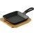 Tigaie grătar din fontă COOK &amp; SHARE 13,7x22,2x2,2 cm neagră