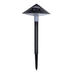 Lámpara solar LED para jardín 15x15x38 cm