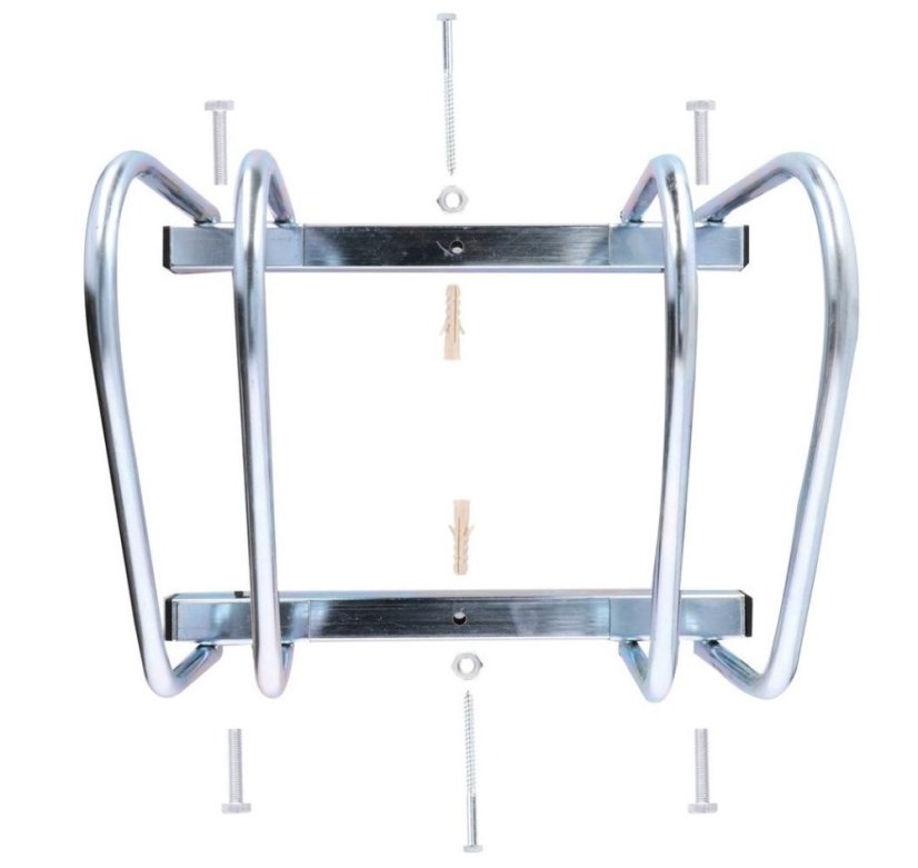 Aparcabicicletas de acero para 2 bicicletas