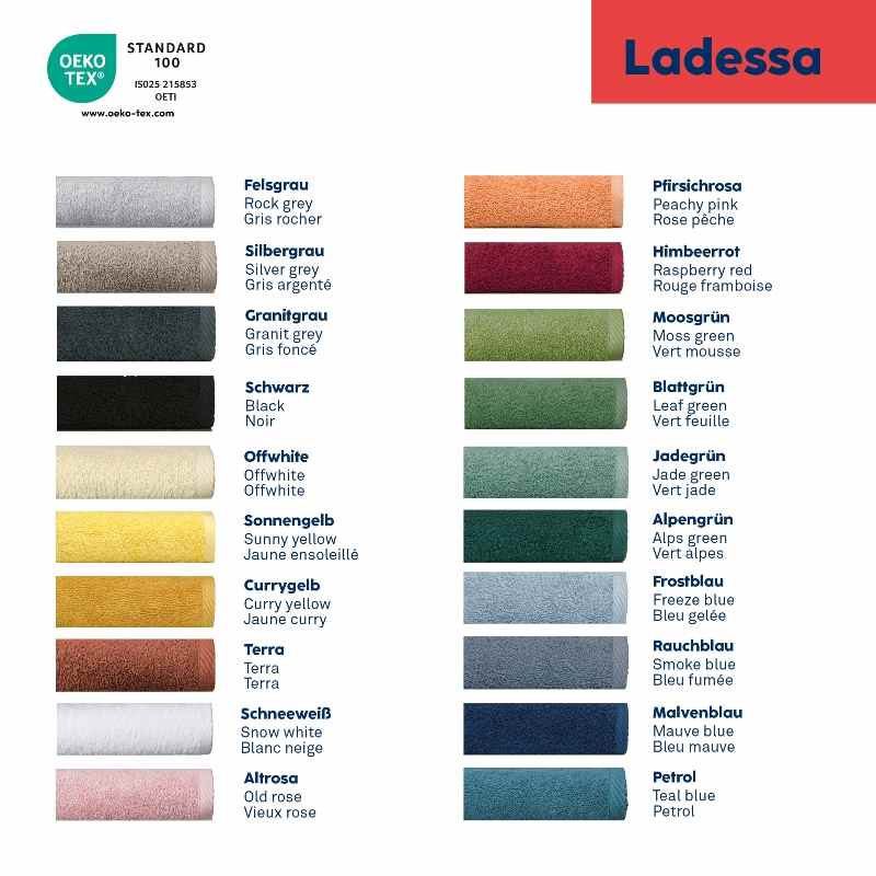 Ručník LADESSA 100% bavlna žlutá 50x100 cm