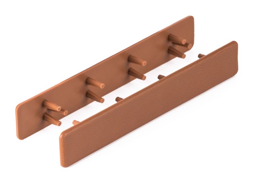 Capac G21 pentru plăci WPC, plastic, lemn deschis