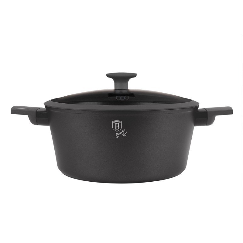 Caserolă cu suprafață și capac din titan 28 cm Antracit Collection