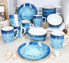Hrnček na kávu aj čaj sada 6 ks porcelán 350 ml OCEAN