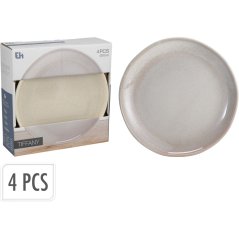 Talíř dezertní sada 4 ks pr. 20 cm béžová