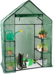Zahradní foliovník se vstupem 6 polic 195x73x143 mm
