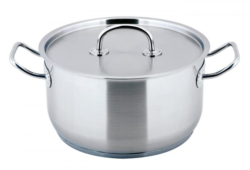 Caserolă cu capac din oțel inoxidabil 5 l / dia. 24 x 13 cm PRO-X