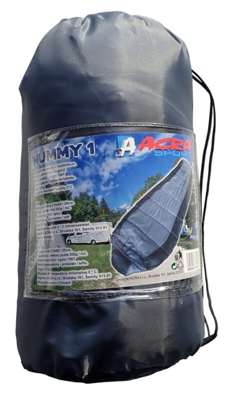 Saco de dormir Acra MUMMY1 210 x 80/55 cm momia