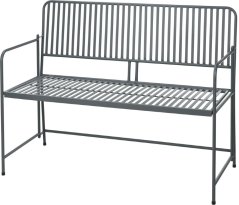 Zahradní lavice BISTRO 118 cm antracit
