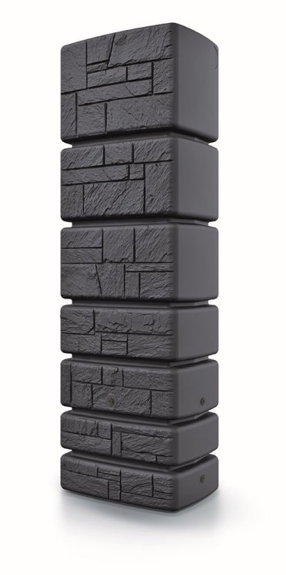 Baril Prosperplast TOWER STONE antracit 350l