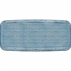 Alfombra de baño KRETA PVC azul 92x36cm