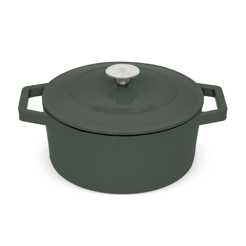 Pekáč liatinový s pokrievkou 24 cm Matte Green Collection